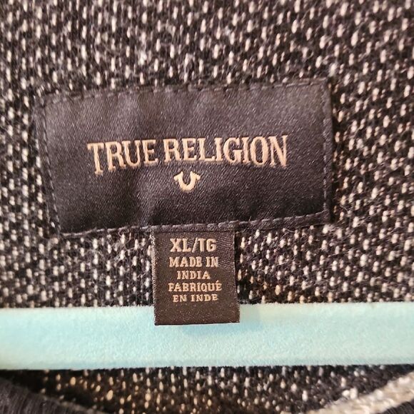 True Religion Charcoal Skull Crewneck SweaterXL - Picture 2 of 4